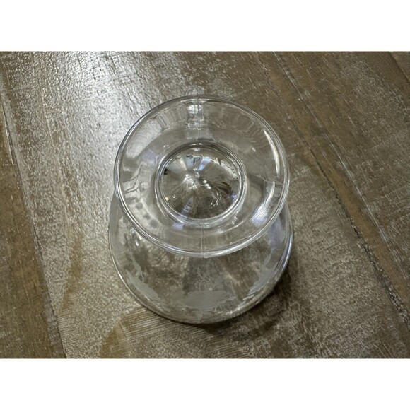 Vintage Fostoria "Willowmere" Etched Flowers Glass Tea Cup Made In The USA - Picture 7 of 7